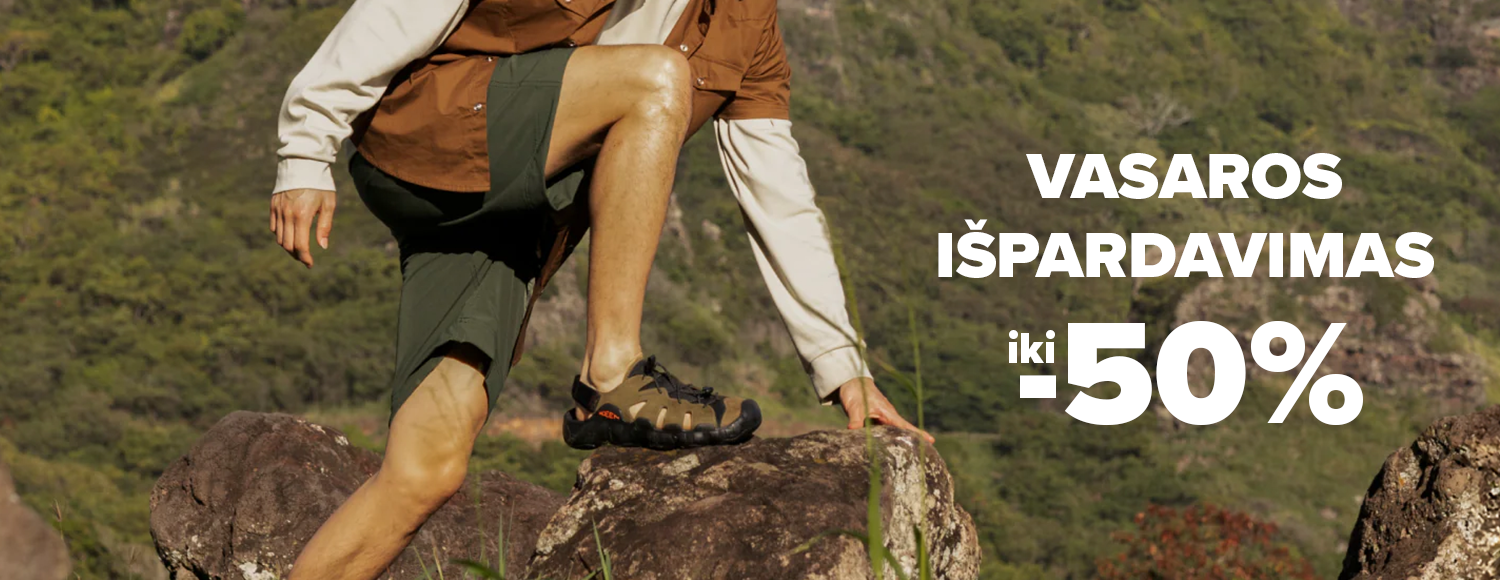 Vasaros i&scaron;pardavimas iki -50% KEEN avalynei. Atraskite basutes, žygių ir laisvalaikio batus puikiomis kainomis. Pirkite dabar &ndash; nemokamas grąžinimas per 365 d.